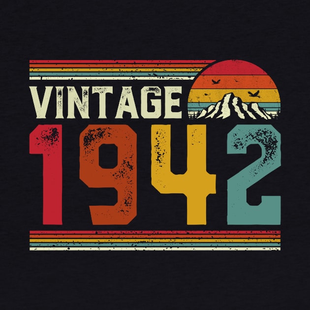 Vintage 1942 Birthday Gift Retro Style by Foatui